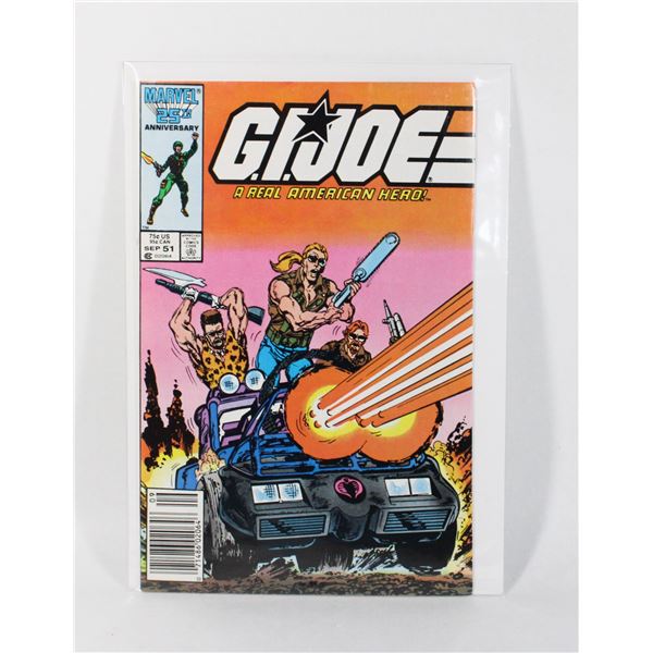 MARVEL COMICS G.I.JOE A REAL AMERICAN HERO #51