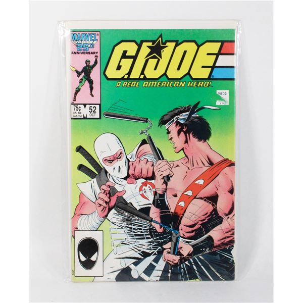 MARVEL COMICS G.I.JOE A REAL AMERICAN HERO #52