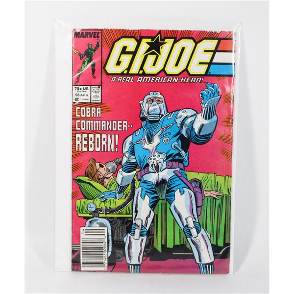 MARVEL COMICS G.I.JOE A REAL AMERICAN HERO #58
