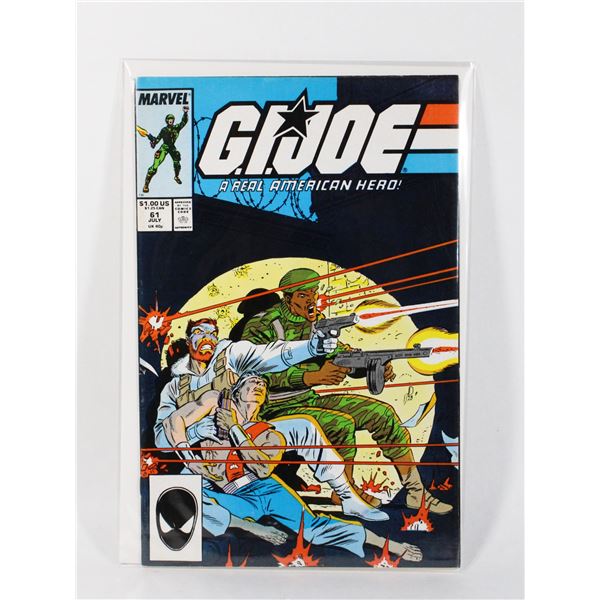 MARVEL COMICS G.I.JOE A REAL AMERICAN HERO #61