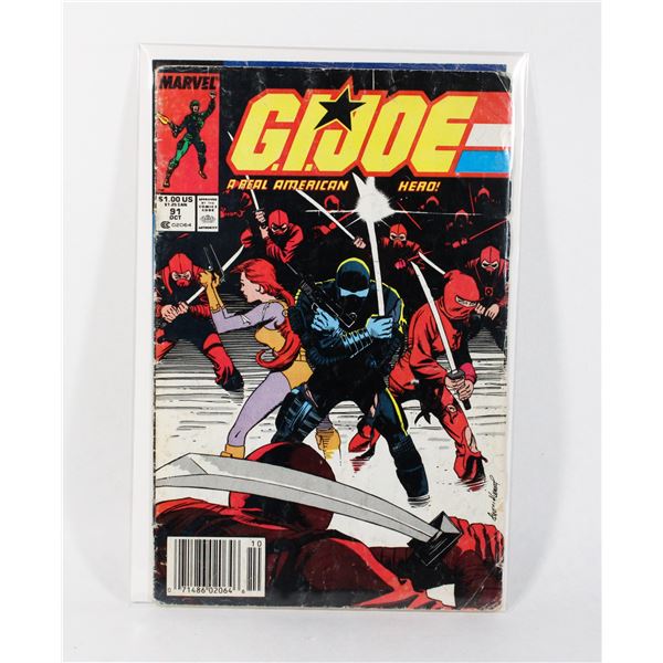 MARVEL COMICS G.I.JOE A REAL AMERICAN HERO #91