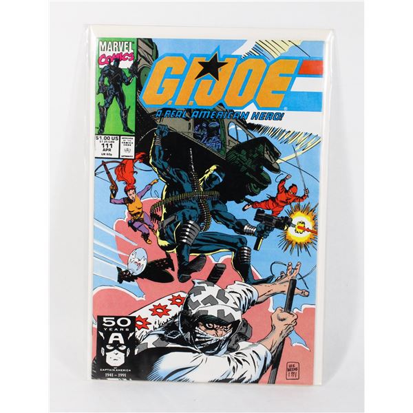 MARVEL COMICS G.I.JOE A REAL AMERICAN HERO #111