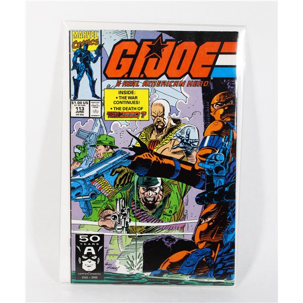 MARVEL COMICS G.I.JOE A REAL AMERICAN HERO #113