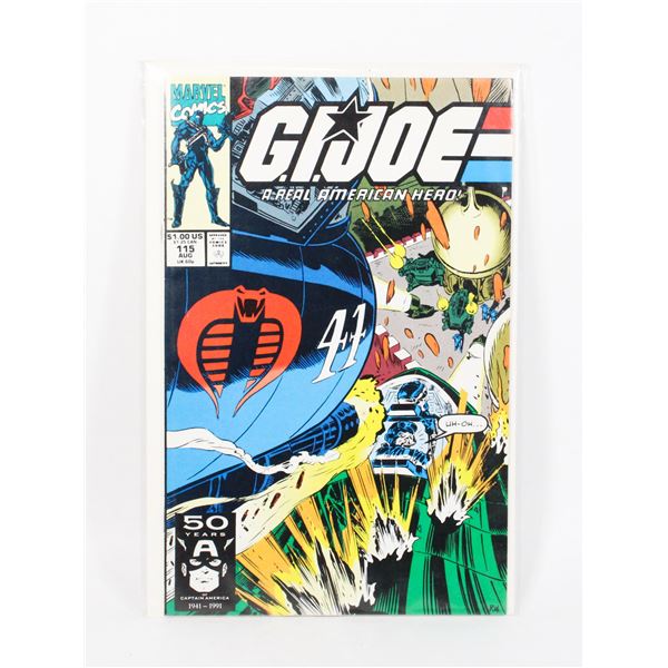 MARVEL COMICS G.I.JOE A REAL AMERICAN HERO #115