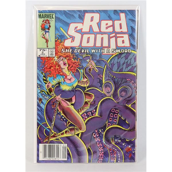 MARVEL ISSUE 5 JAN. RED SONJA SHE-DEVIL WITH A