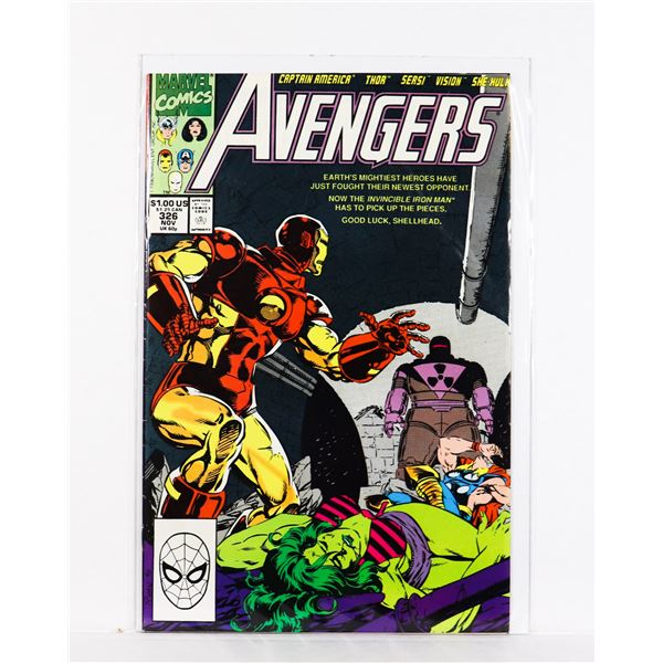 MARVEL AVENGERS #326 (1990) (FEAT. RAGE)