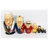 Image 1 : 7 PRESIDENTS OF RUSSIA STACKING DOLL 8" HIGH