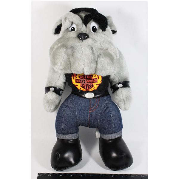 COLLECTIBLE HARLEY DAVIDSON PLUSH BULL DOG