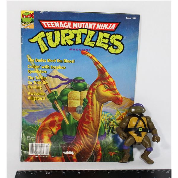 TMNT MAGAZINE FROM 1991 AND TMNT 1988 DONATELLO