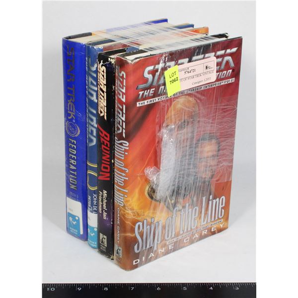 LARGE LOT OF STAR TREK VINTAGE BOOKS