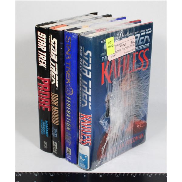 LARGE LOT OF STAR TREK VINTAGE BOOKS