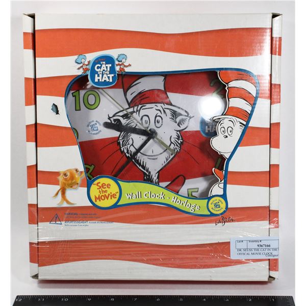 DR. SEUSS THE CAT IN THE HAT OFFICIAL MOVIE CLOCK