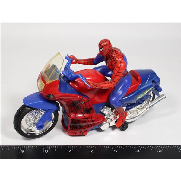 SPIDER-MAN BATTLE CYCLE 1997 BUMP AND GO CYCLE