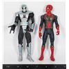 Image 1 : TWO SPIDER-MAN FIGURES 2005 SILVER ARMOURED , 2018