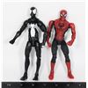 Image 1 : TWO SPIDER-MAN FIGURES 2013 BLACK SUIT 2003 RED