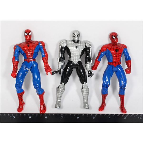 THREE SPIDER-MAN FIGURES FROM 1994