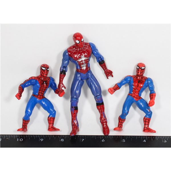 THREE SPIDER-MAN FIGURES FROM 1995