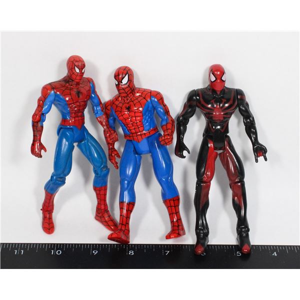 THREE SPIDER-MAN FIGURES FROM 1996