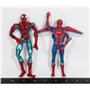 Image 1 : TWO SPIDER-MAN FIGURES METALLIC BLUE 2003