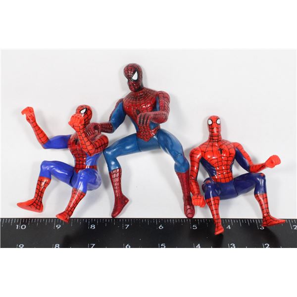 THREE SPIDER-MAN FIGURES