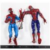Image 1 : TWO SPIDER-MAN FIGURES LIGHT BLUE 2002 DARK BLUE