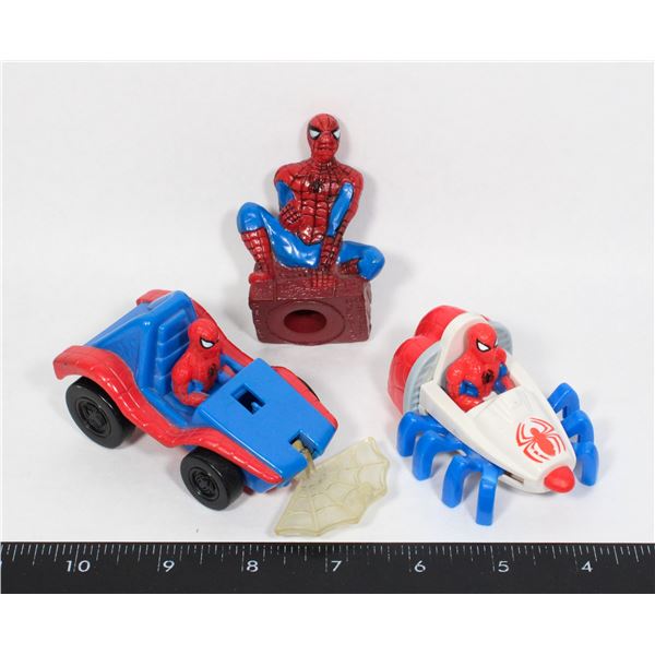 LOT OF SPIDER-MAN TOYS FROM 1995