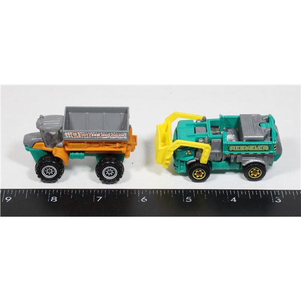 LOT OF 2 MATCHBOX  EQUIPMENT VEHICLES 2012, 2013