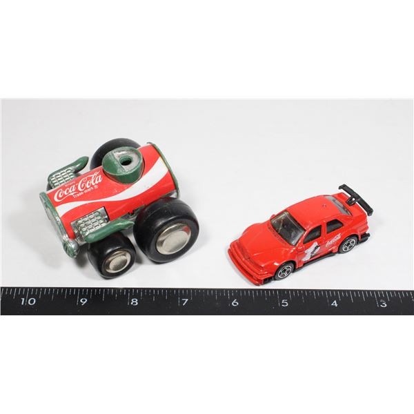 LOT OF COLLECTIBLE COCA-COLA DIE CAST CARS BUDDY L