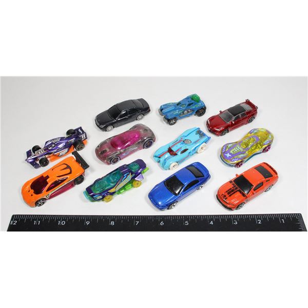 LOT OF COLLECTIBLE HOTWHEELS SOME TRANSLUCENT!