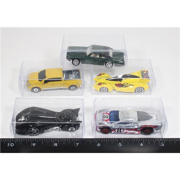 LOT OF 5 HOTWHEELS VARIOUS YEARS