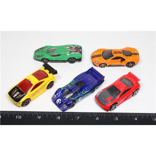 LOT OF 5 HOT WHEELS CARS