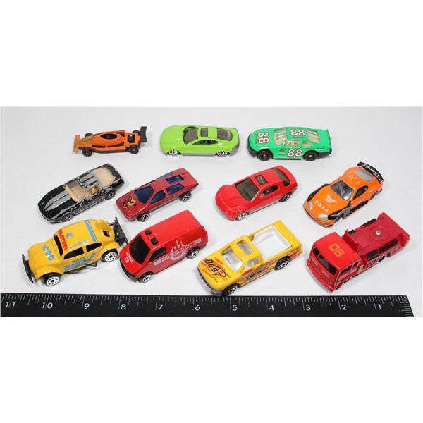 LOT OF 11 TOY VEHICLES