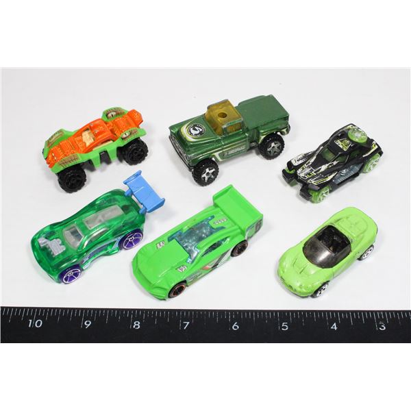 LOT OF 6 HOT WHEELS VEHICLES