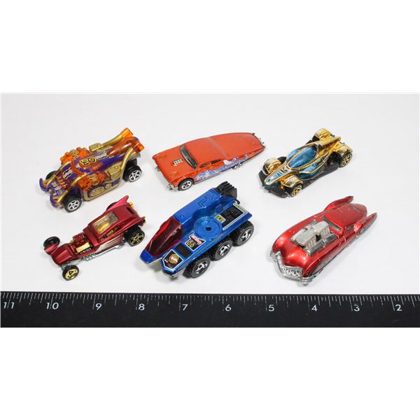 LOT OF 6 HOT WHEELS VEHICLES
