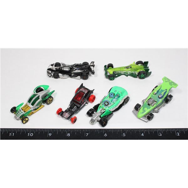 LOT OF 6 HOT WHEELS CARS