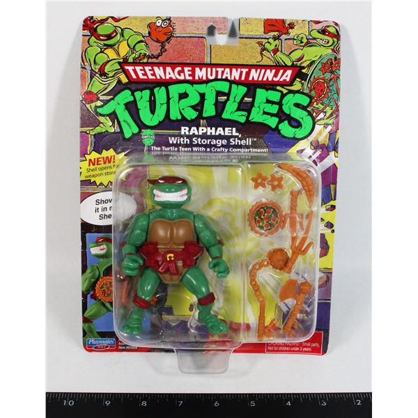TEENAGE MUTANT NINJA TURTLES CARDED RAPHAEL WITH