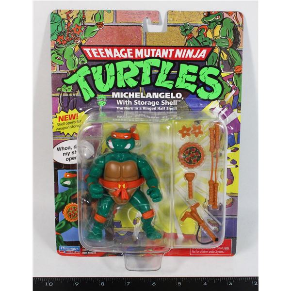 TEENAGE MUTANT NINJA TURTLES CARDED MICHELANGELO