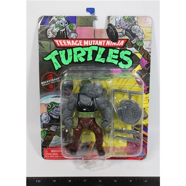TEENAGE MUTANT NINJA TURTLES ROCKSTEADY CARDED