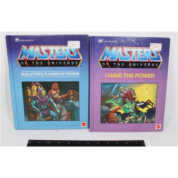 TWO 1985 MASTERS OF THE UNIVERSE GOLDEN BOOKS