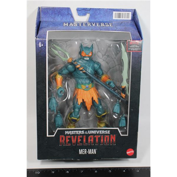 MASTERS OF THE UNIVERSE REVELATION MER-MAN BOXED