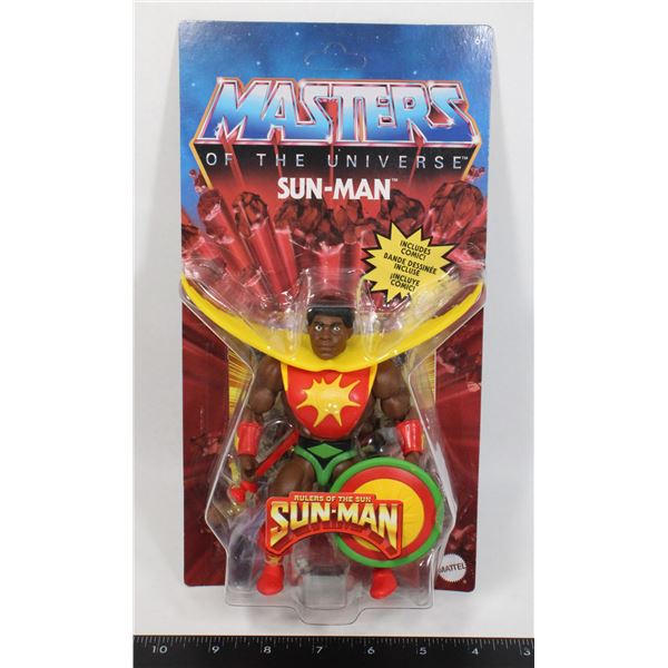 MASTERS OF THE UNIVERSE SUN-MAN ACTION FIGURE WITH