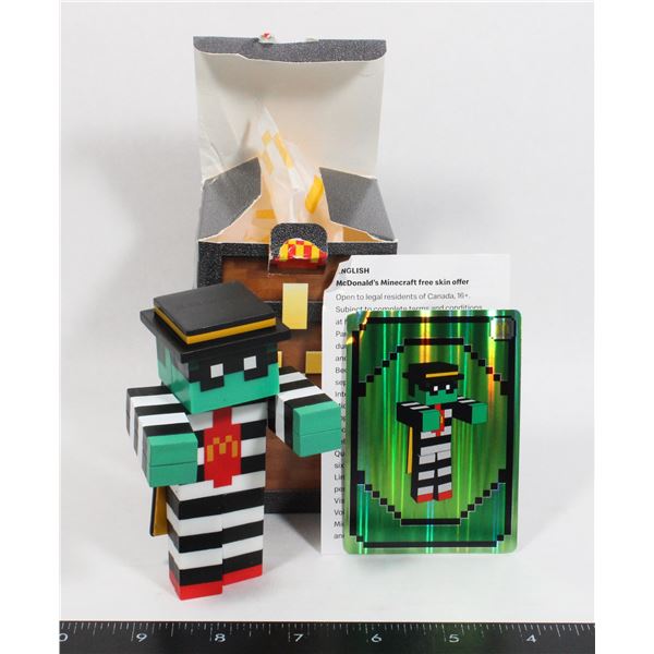 MINECRAFT MCDONALDS TOY, DAMAGED BOX
