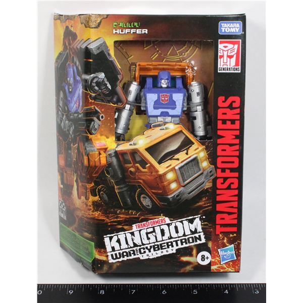 TRANSFORMERS KINGDOM HUFFER FIGURE