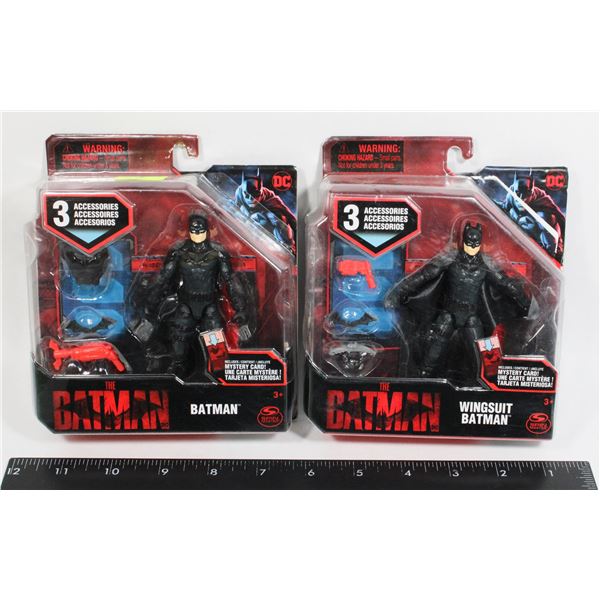 TWO DC THE BATMAN ACTION FIGURE SETS INCLUDING