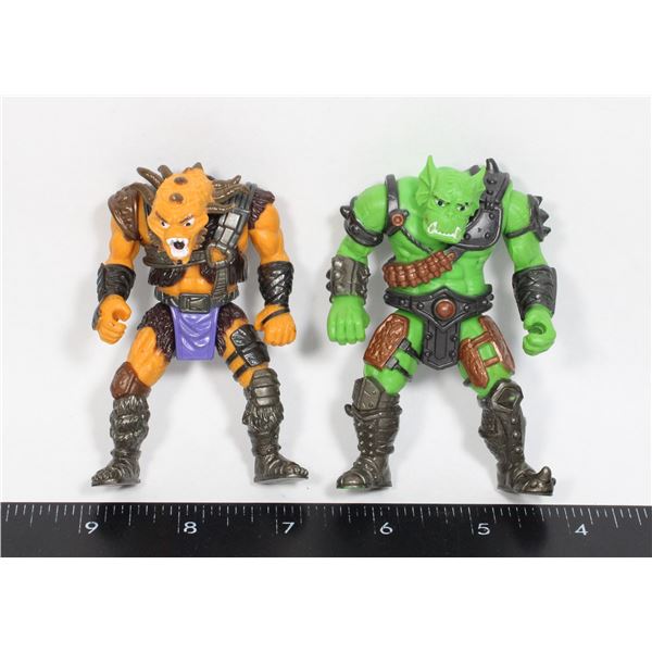 LOT OF 2 VINTAGE CHAP MEI ORC TROLL ACTION FIGURES