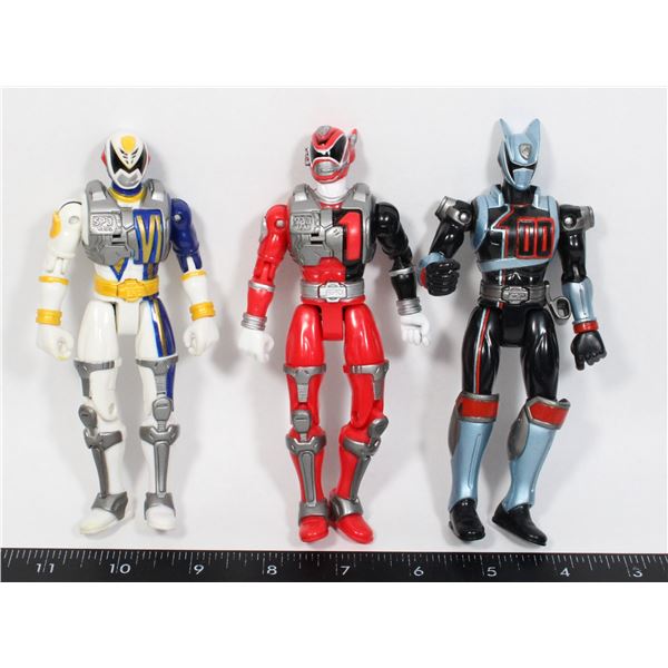 LOT OF 3 POWER RANGERS SPD OMEGA SOUND PATROL