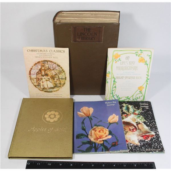 BUNDLE OF VINTAGE/ ANTIQUE BOOKS INCLUDING THE