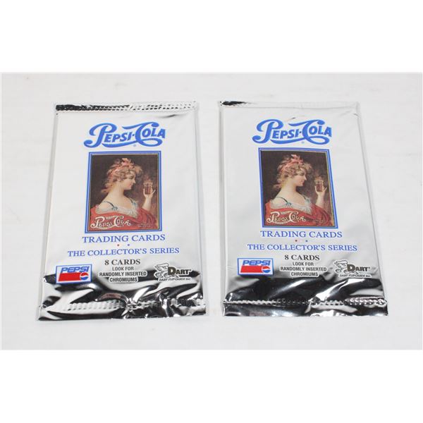 TWO SEALED PEPSI 8 CARD COLLECTOR PACKS