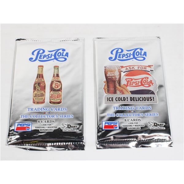 TWO SEALED PEPSI 8 CARD COLLECTOR PACKS