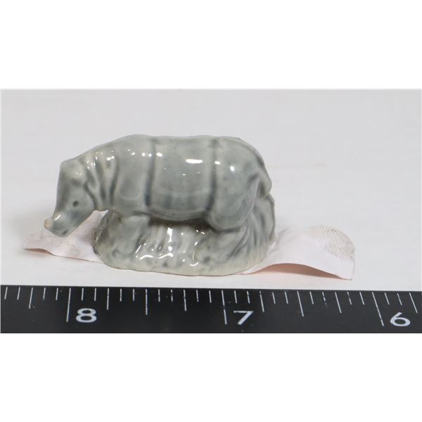 RED ROSE TEA RHINO FIGURINE WITH CHIPPED HORN